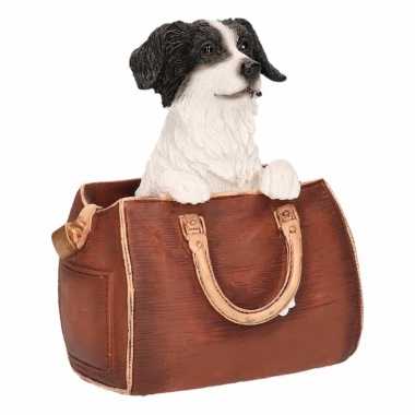 Decoratie beeld border collie hond tas beeldje kopen