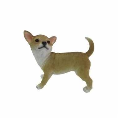 Decoratie beeld bruine chihuahua beeldje kopen
