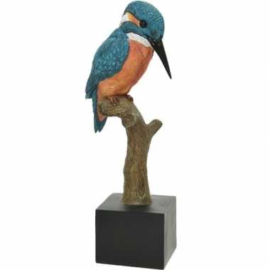 Decoratie ijsvogeltje opgezette dierenbeelden beeldje kopen