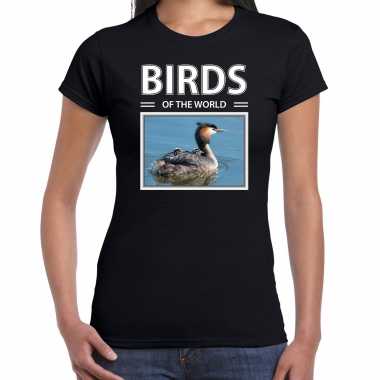 Futen t shirt dieren foto birds of the world zwart dames beeldje kopen