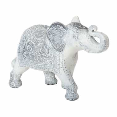 Olifant woondecoratie dieren beeldje wit kopen