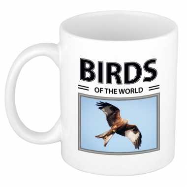 Rode wouw vogels mok dieren foto birds of the world beeldje kopen