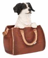 Decoratie beeld border collie hond tas beeldje kopen