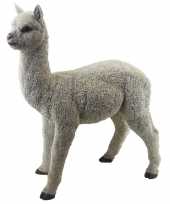 Decoratie dieren beelden alpaca lama beeldje kopen