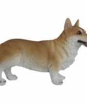 Decoratie dieren honden beeldjes welsh corgi kopen