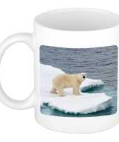 Dieren foto mok ijsbeer ijsberen beker wit ml beeldje kopen