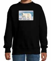 Dieren sweater trui ijsberen foto zwart kinderen beeldje kopen