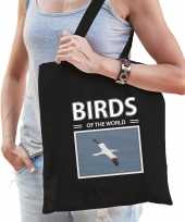 Jan gent vogel tasje zwart volwassenen kinderen birds of the world kado boodschappen tas beeldje kopen