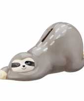 Spaarpot dierenbeeldje slapende luiaard kopen