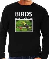 Toekans vogel sweater trui dieren foto birds of the world zwart heren beeldje kopen