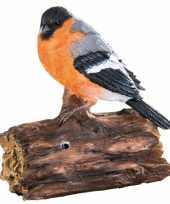 Tuin decoratie vogel goudvink geluid beeldje kopen