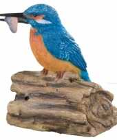 Tuin decoratie vogel ijsvogel geluid beeldje kopen