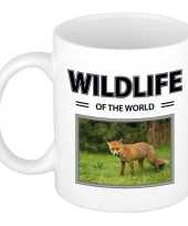 Vos mok dieren foto wildlife of the world beeldje kopen