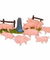 X varkens biggetjes miniatuur beeldjes kerststal beeldjes kopen